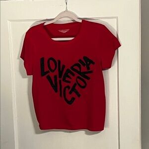 Victoria's Secret Red Love Graphic Tee
